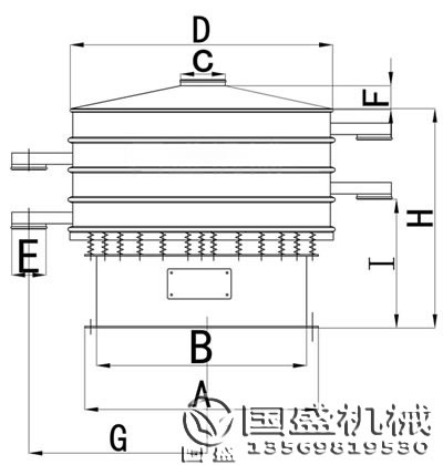 塑料振動(dòng)篩尺寸圖